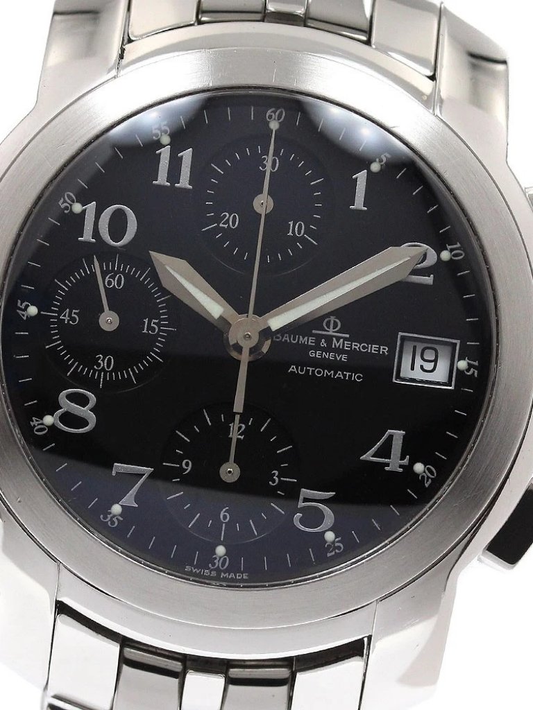 Baume  Mercier Cape Land Mv045216 Chronograph Black Dial Automatic Mens949578